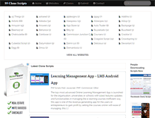 Tablet Screenshot of 99clonescripts.com